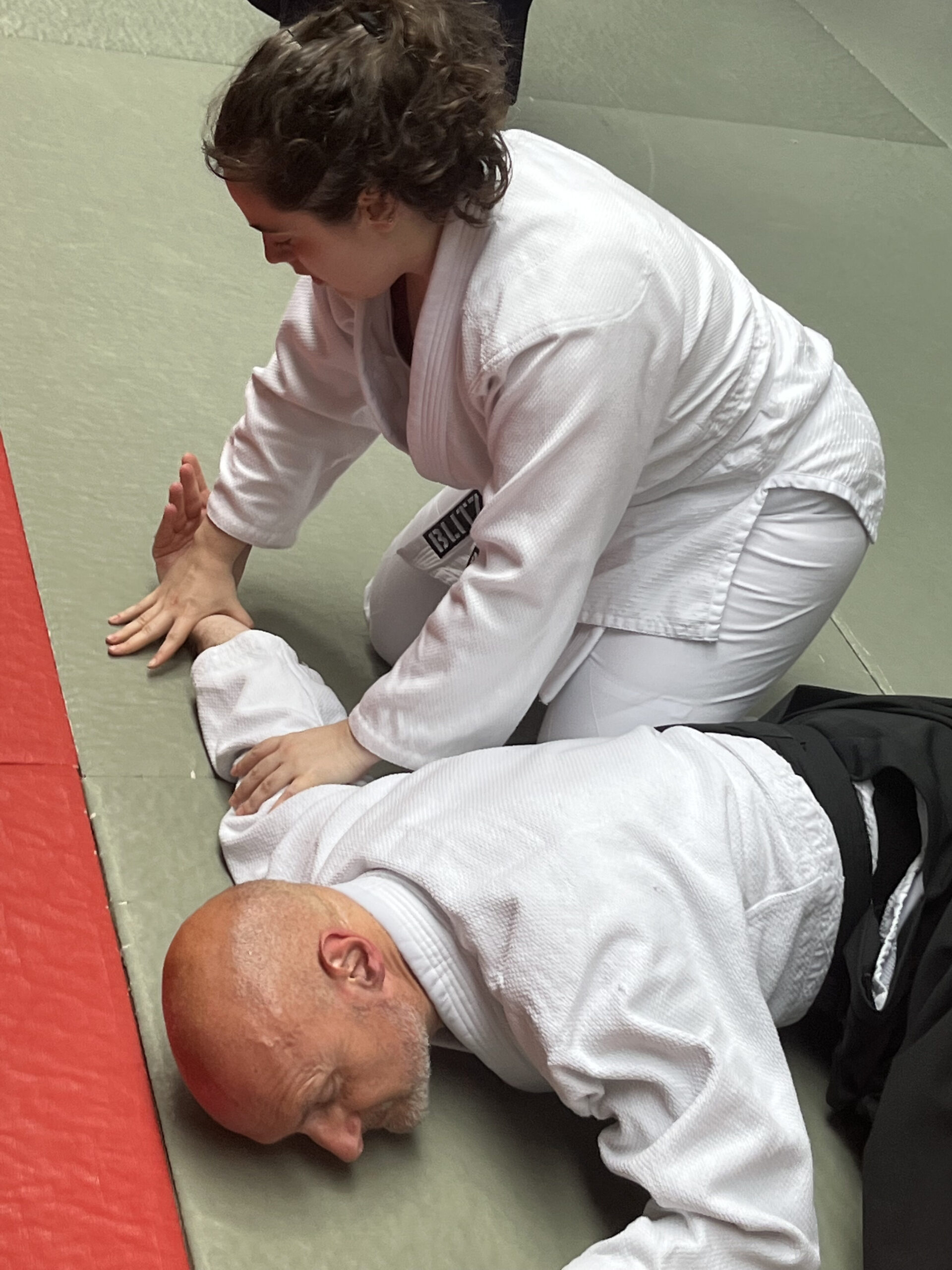 Gemma and Tony at the Oxford Aikikai after the grading in June 2022