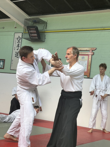 Practice at the Oxford Aikikai after the grading in June 2022