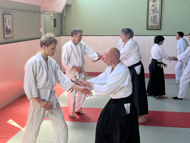Practice at the Oxford Aikikai after the grading in June 2022